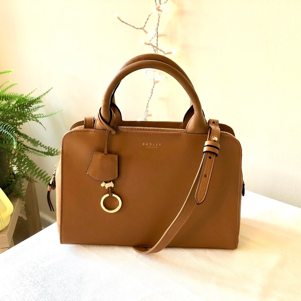 Radley London Millbank Grab Bag, Medium, Caramel, with Detachable Strap